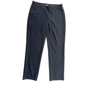 JM COLLECTION SIZE L, BLACK STRETCH PANTS STRAIGHT LEG